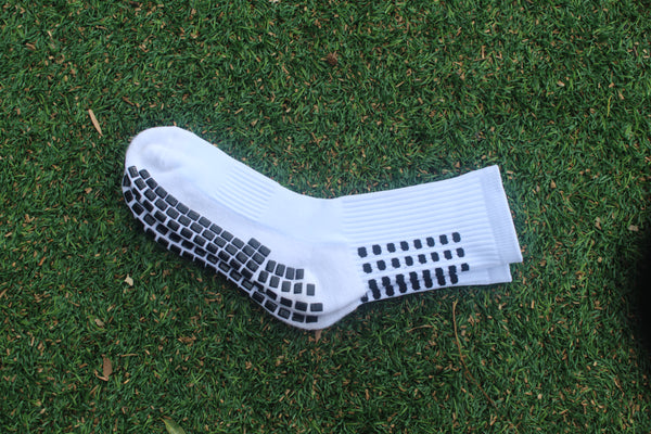 White Grip Socks