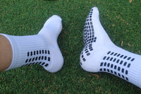 White Grip Socks